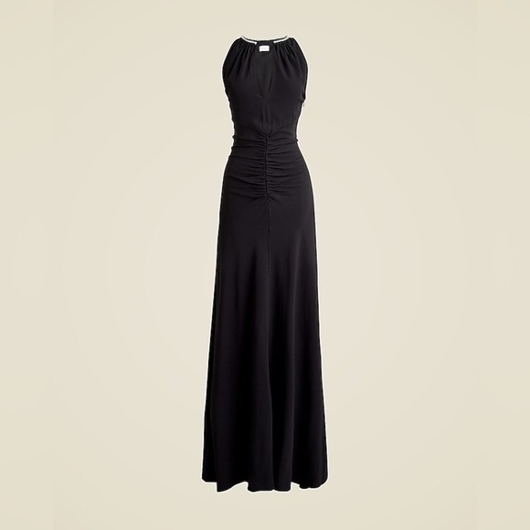 J Crew Full-length embellished ruched dress CD510 - Picture 4 of 6
